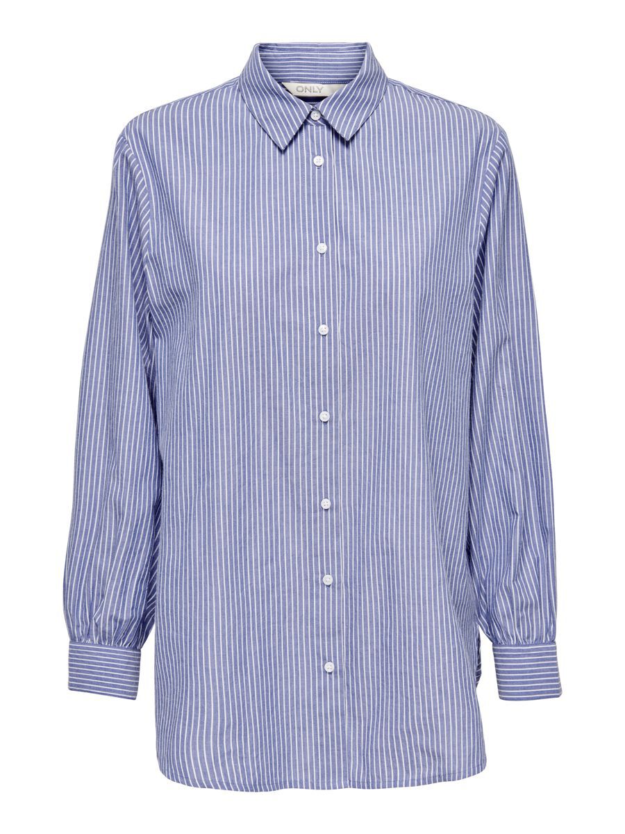 ONLY Streifen Hemd Damen Blau günstig online kaufen
