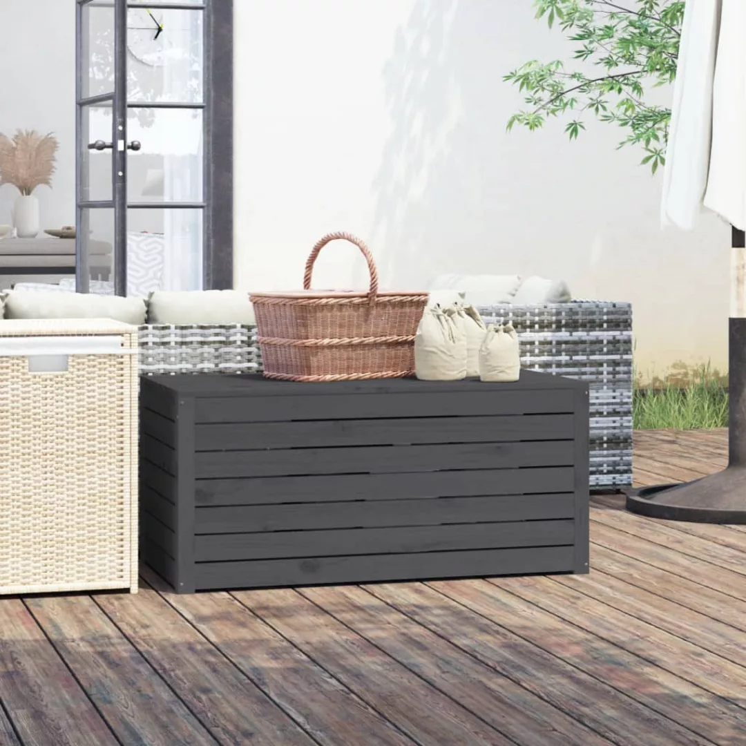 Vidaxl Gartenbox Grau 101x50,5x46,5 Cm Massivholz Kiefer günstig online kaufen