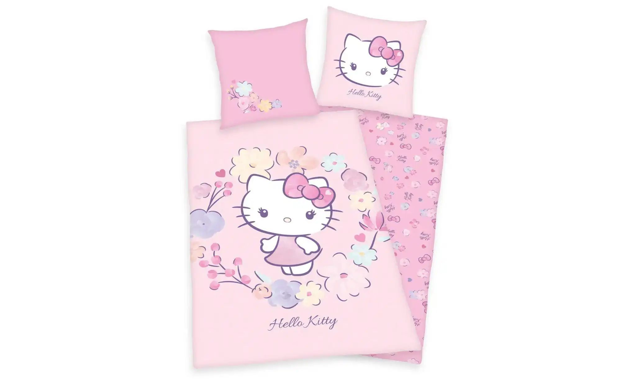 Bettwäsche-Set Hello Kitty ¦ mehrfarbig ¦ Maße (cm): B: 135 H: 1 Bettwaren günstig online kaufen