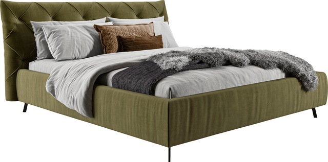 Leonique Polsterbett "Elloree, in 4 Breiten bis 200cm, auch in Leder", Kopf günstig online kaufen
