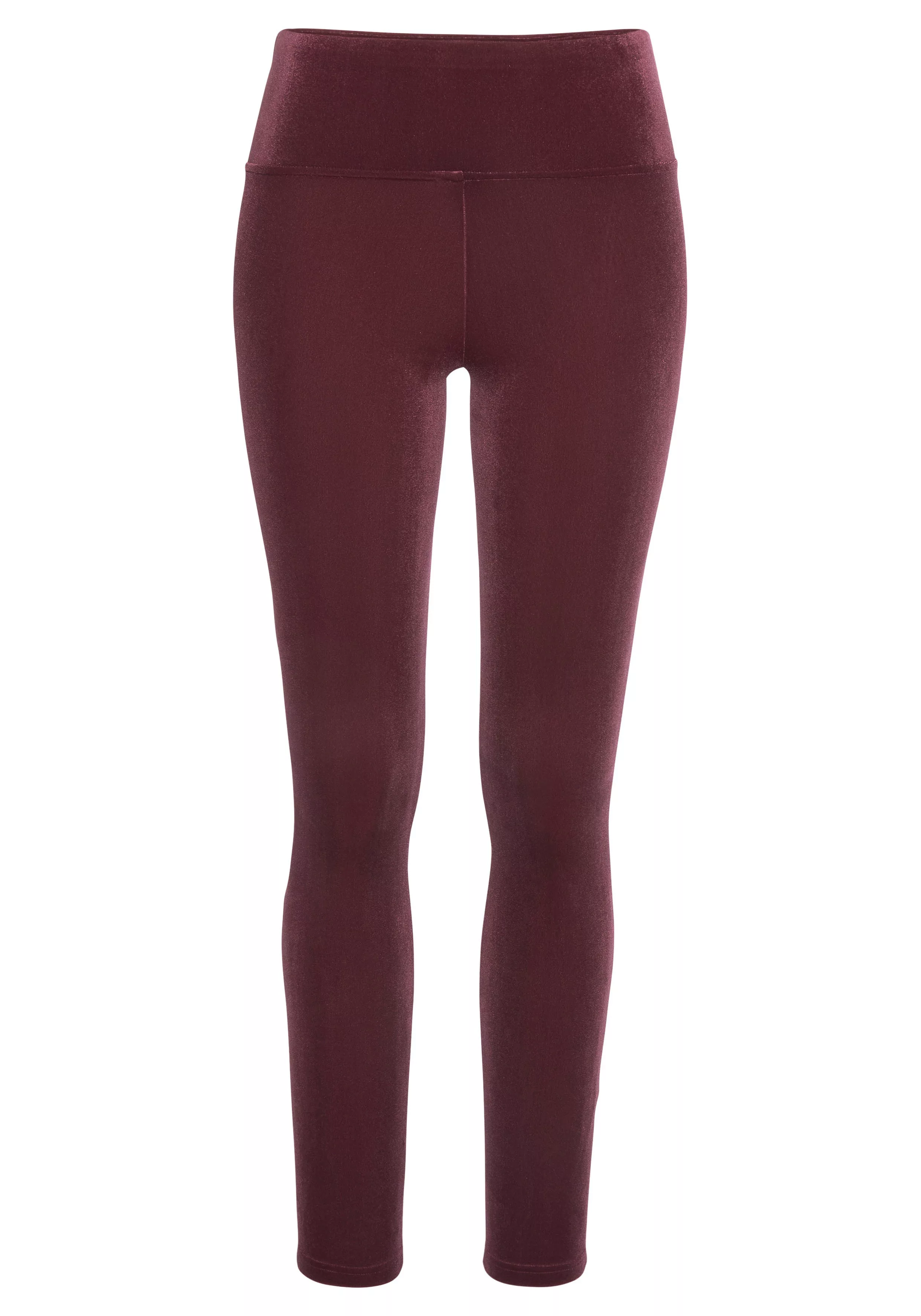 LASCANA Leggings in weicher, elastischer Samtoptik günstig online kaufen