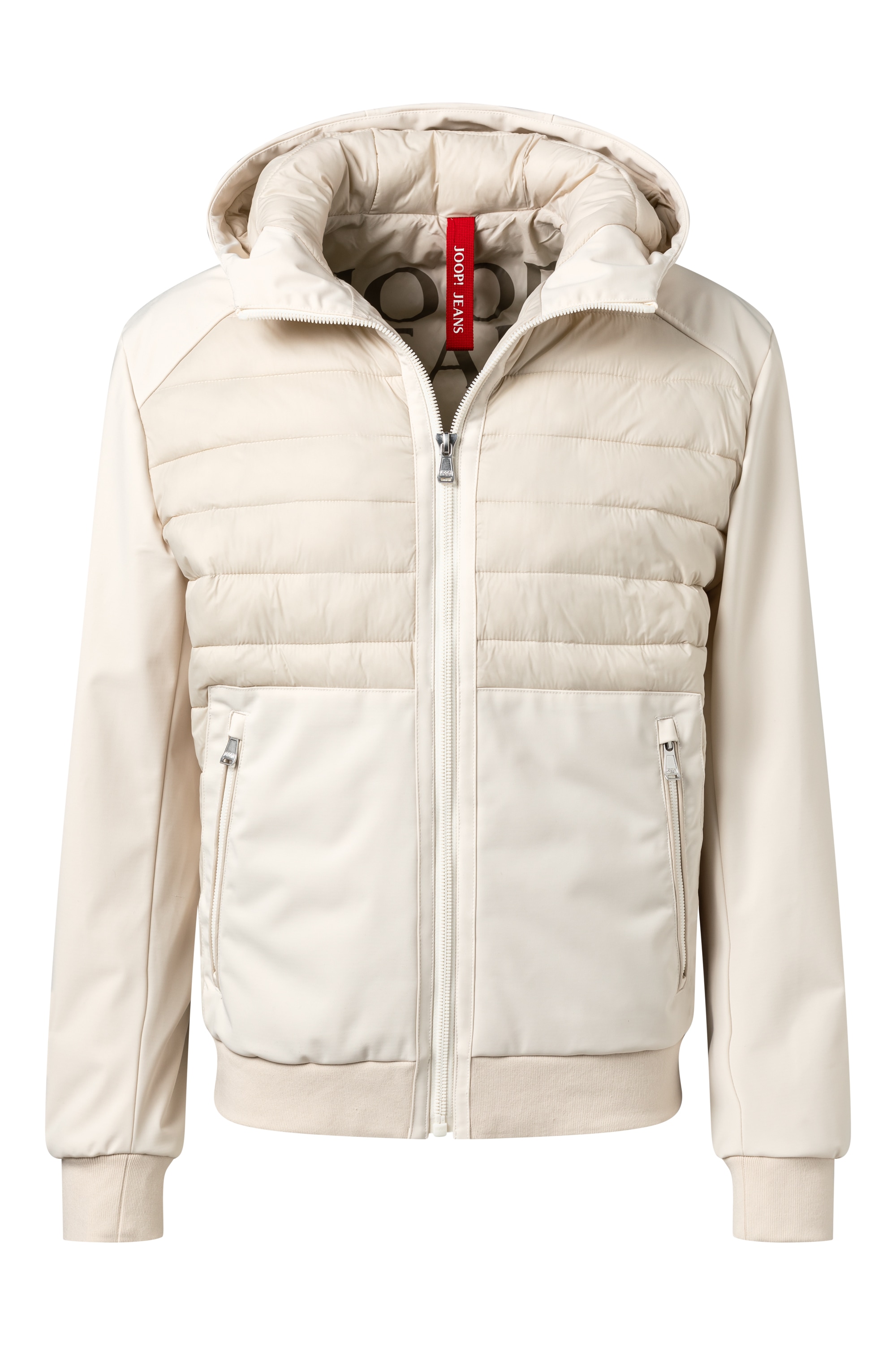 Joop Jeans Kapuzenfleecejacke Joel Steppoptik auf günstig online kaufen