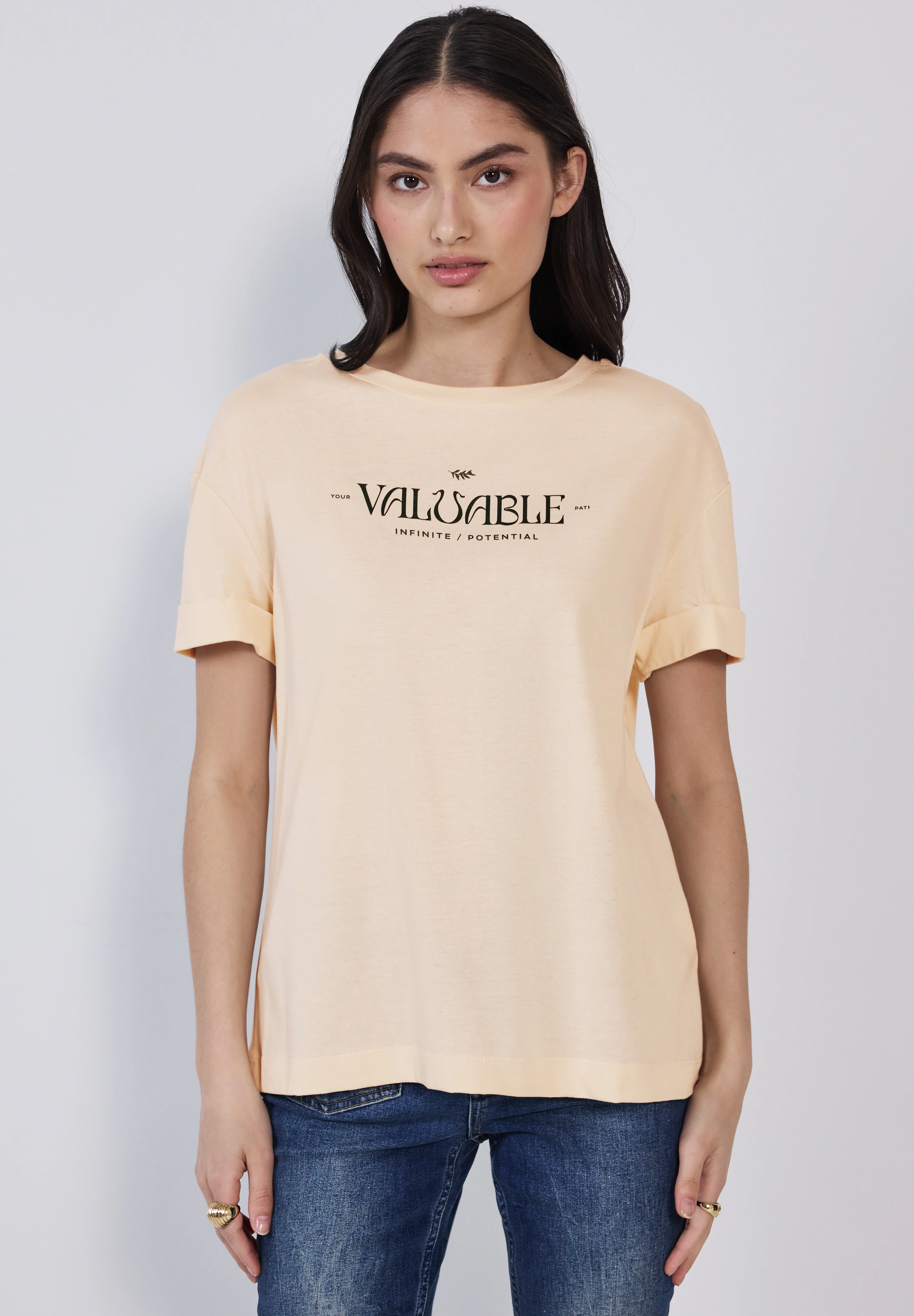 STREET ONE STUDIO T-Shirt, im soften Baumwoll-Mix günstig online kaufen