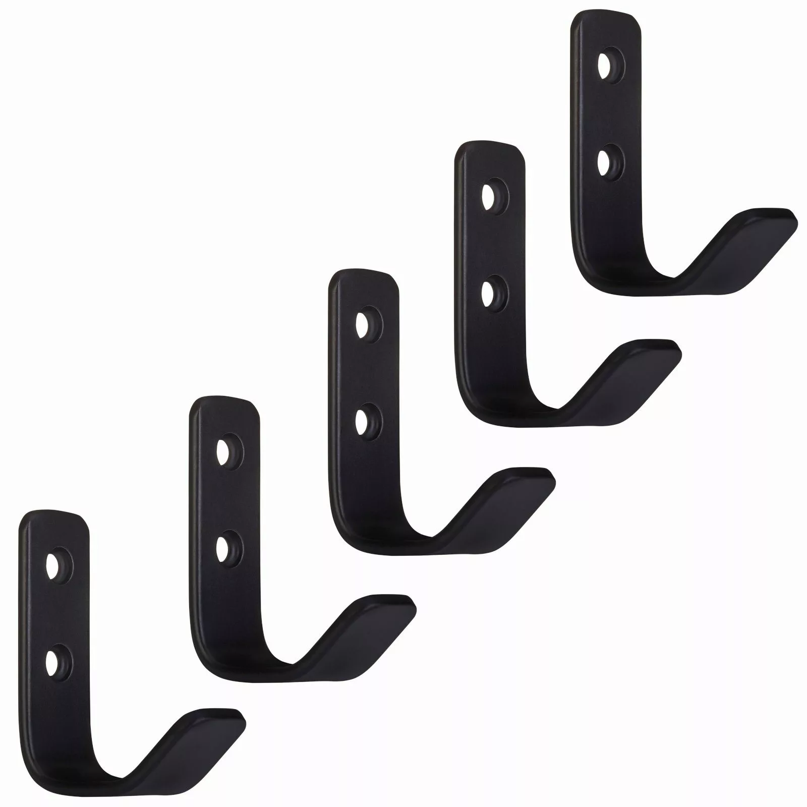 SO-TECH® Garderobenhaken ALBA echt Edelstahl schwarz günstig online kaufen
