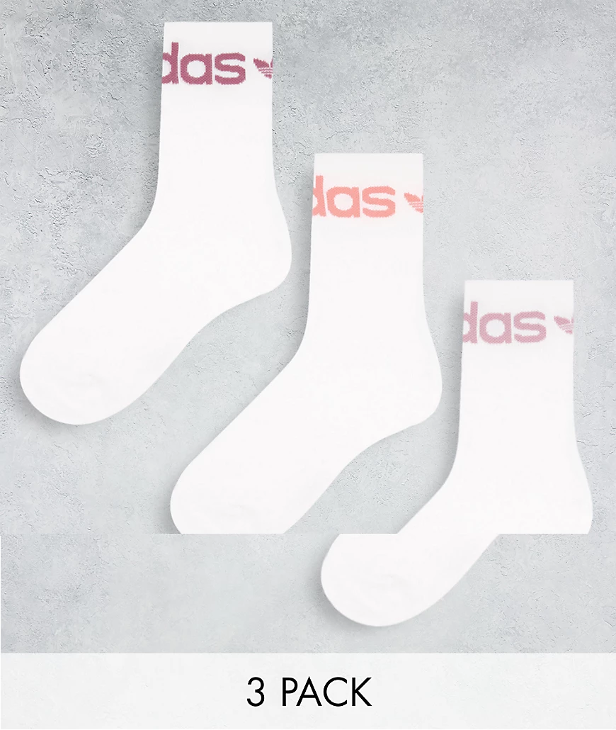 Adidas Originals Fold Cuff Crew Socken EU 37-39 White / Quiet Crimson günstig online kaufen