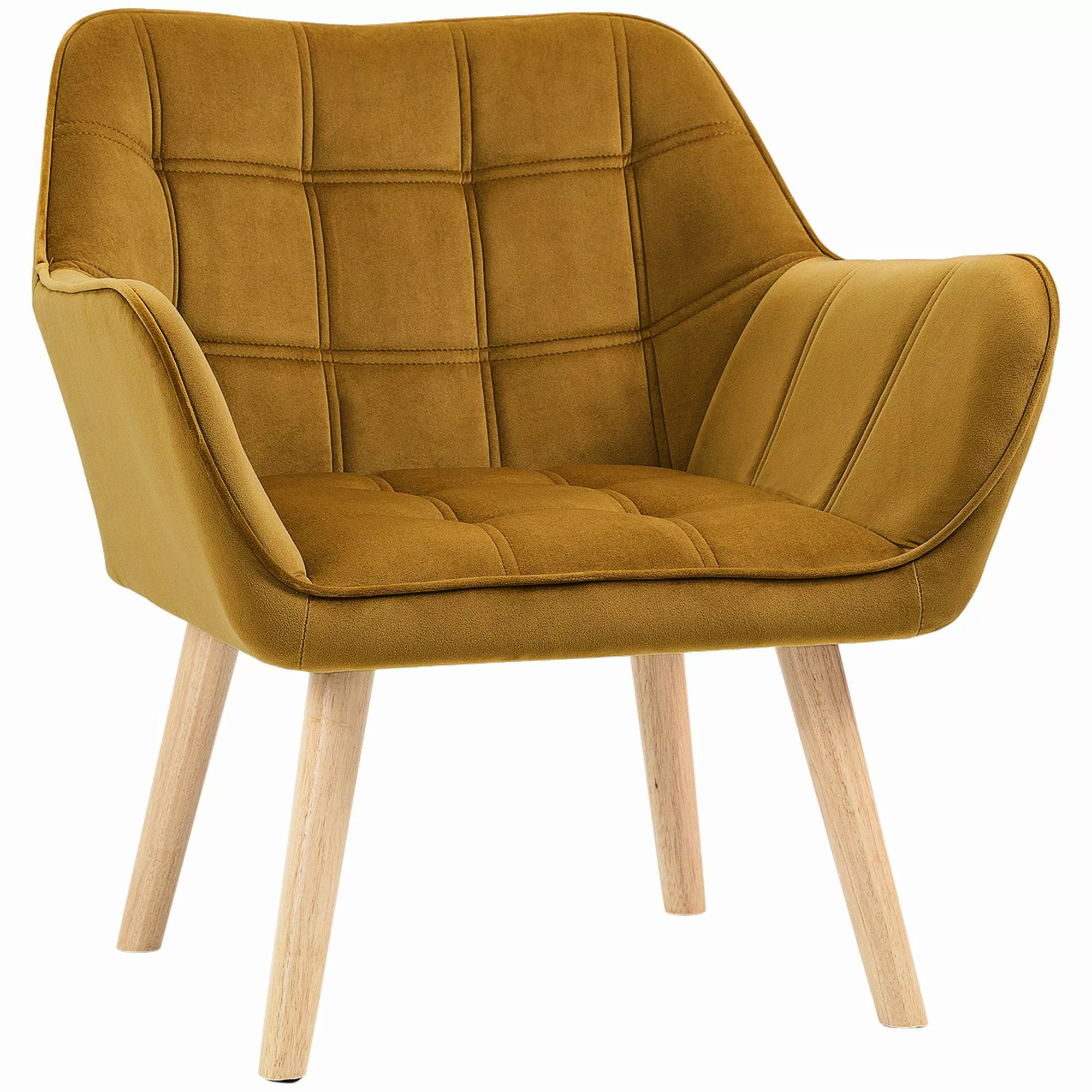 HOMCOM Relaxsessel Polstersessel mit Samtoptik, skandinavisch günstig online kaufen
