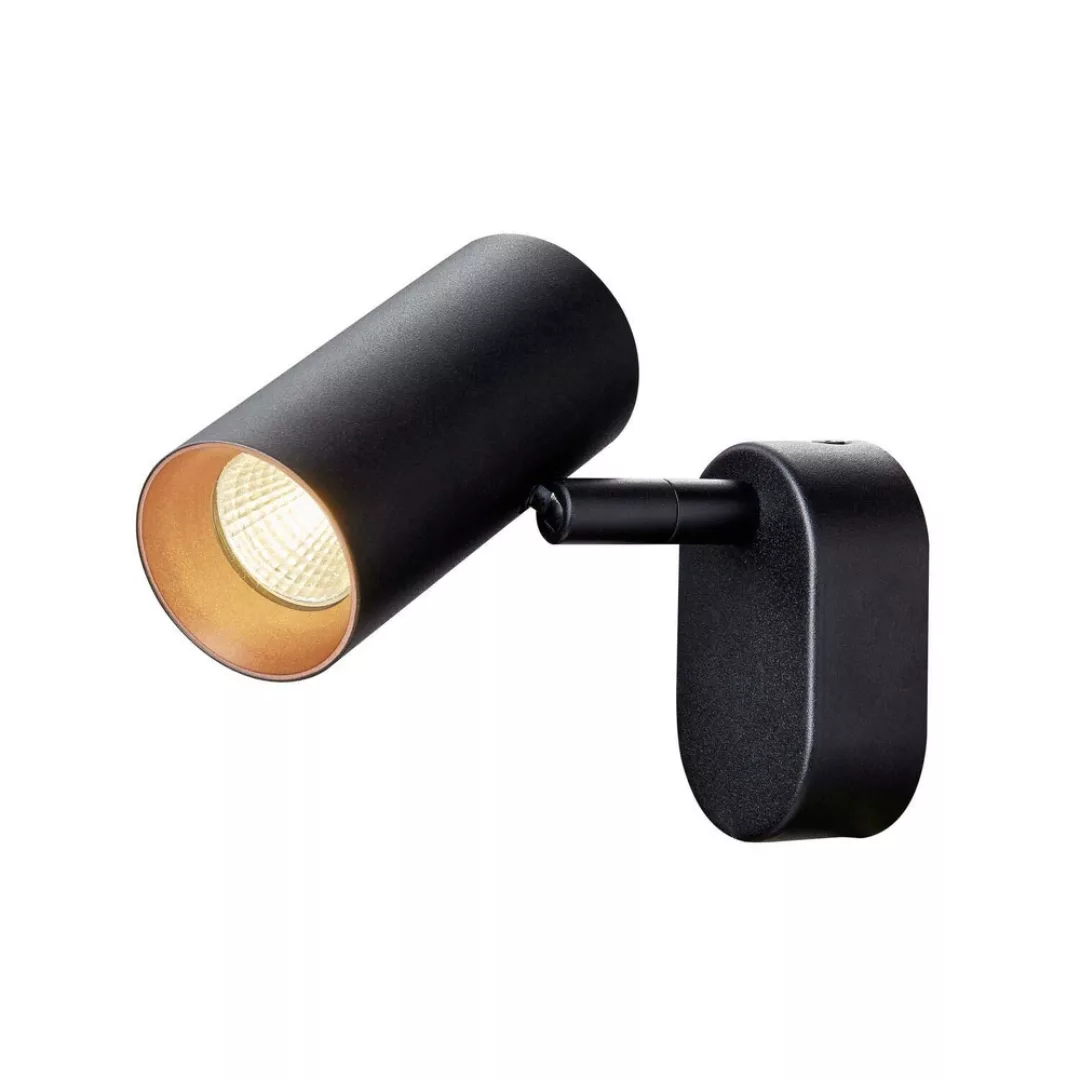 LED Led Wand- und Deckenleuchte Noblo in Schwarz und Kupfer 6W 750Lm günstig online kaufen