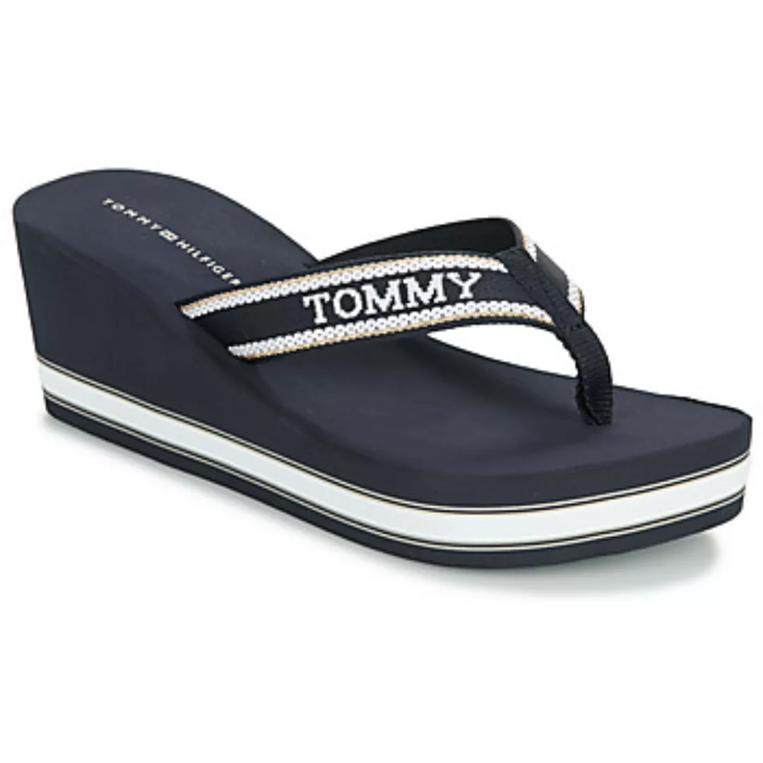 Tommy Hilfiger  Zehentrenner HILFIGER WEDGE BEACH SANDAL günstig online kaufen