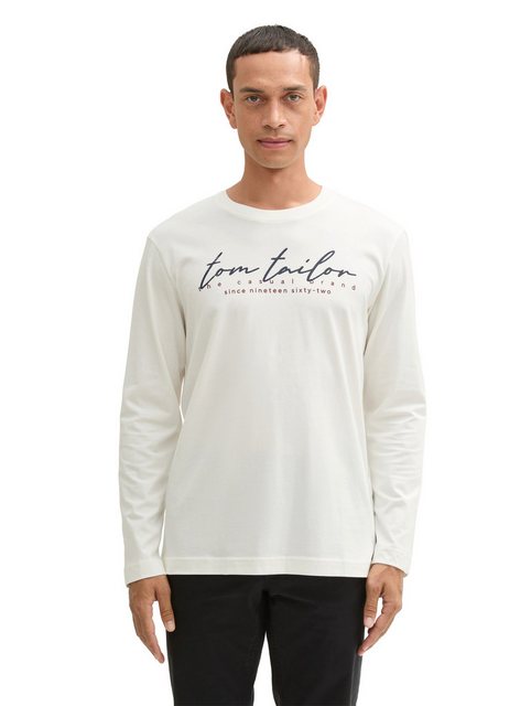 TOM TAILOR Langarmshirt mit Logo-Print günstig online kaufen