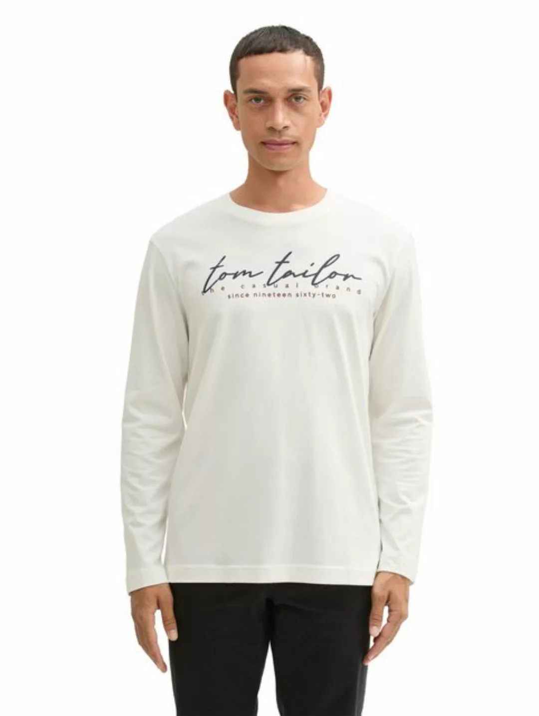 TOM TAILOR Langarmshirt, mit Logo-Print günstig online kaufen