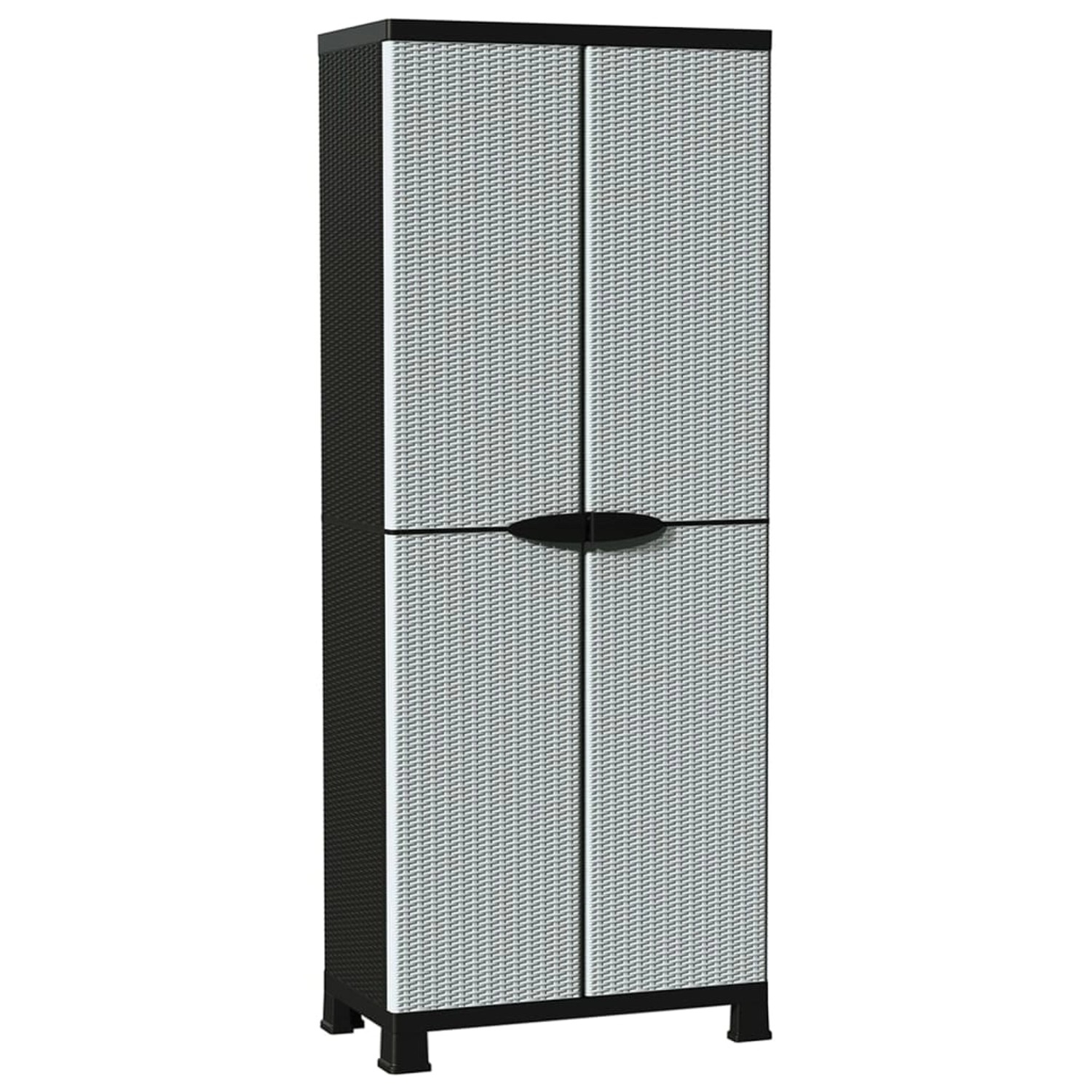 Kunststoffschrank 68x39x171,5 Cm Rattan-design günstig online kaufen