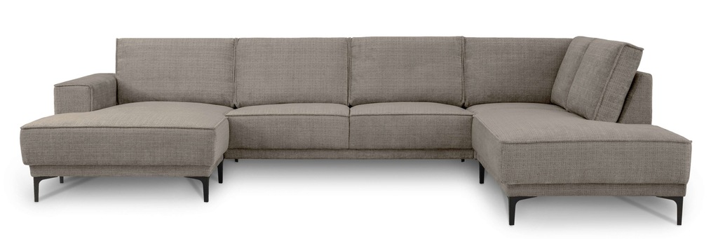 Places of Style Wohnlandschaft »XXL Sofa Oland, Struktur, Flachgewebe, Luxu günstig online kaufen