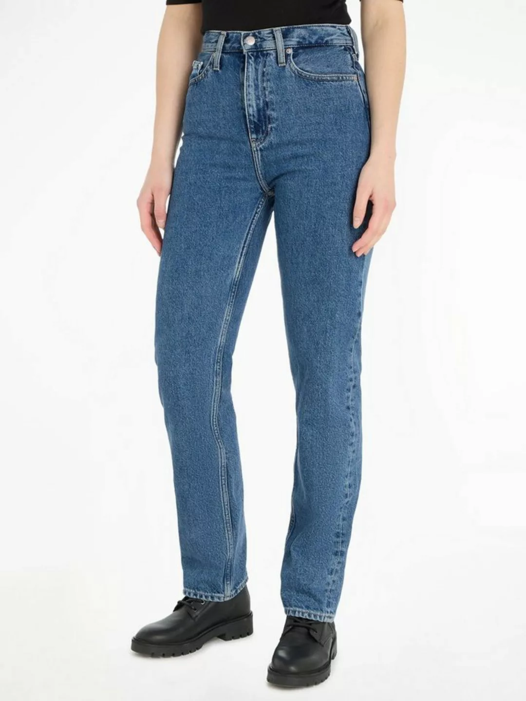 Calvin Klein Jeans Straight-Jeans HIGH RISE STRAIGHT im 5-Pocket-Style günstig online kaufen