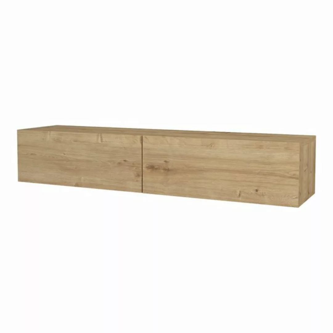 en.casa TV-Schrank »Toivakka« Fernsehschrank 135x31x25cm Eiche-Optik günstig online kaufen