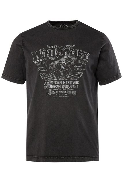 JP1880 T-Shirt T-Shirt Halbarm Whiskey-Print Vintage-Look bis 8XL günstig online kaufen