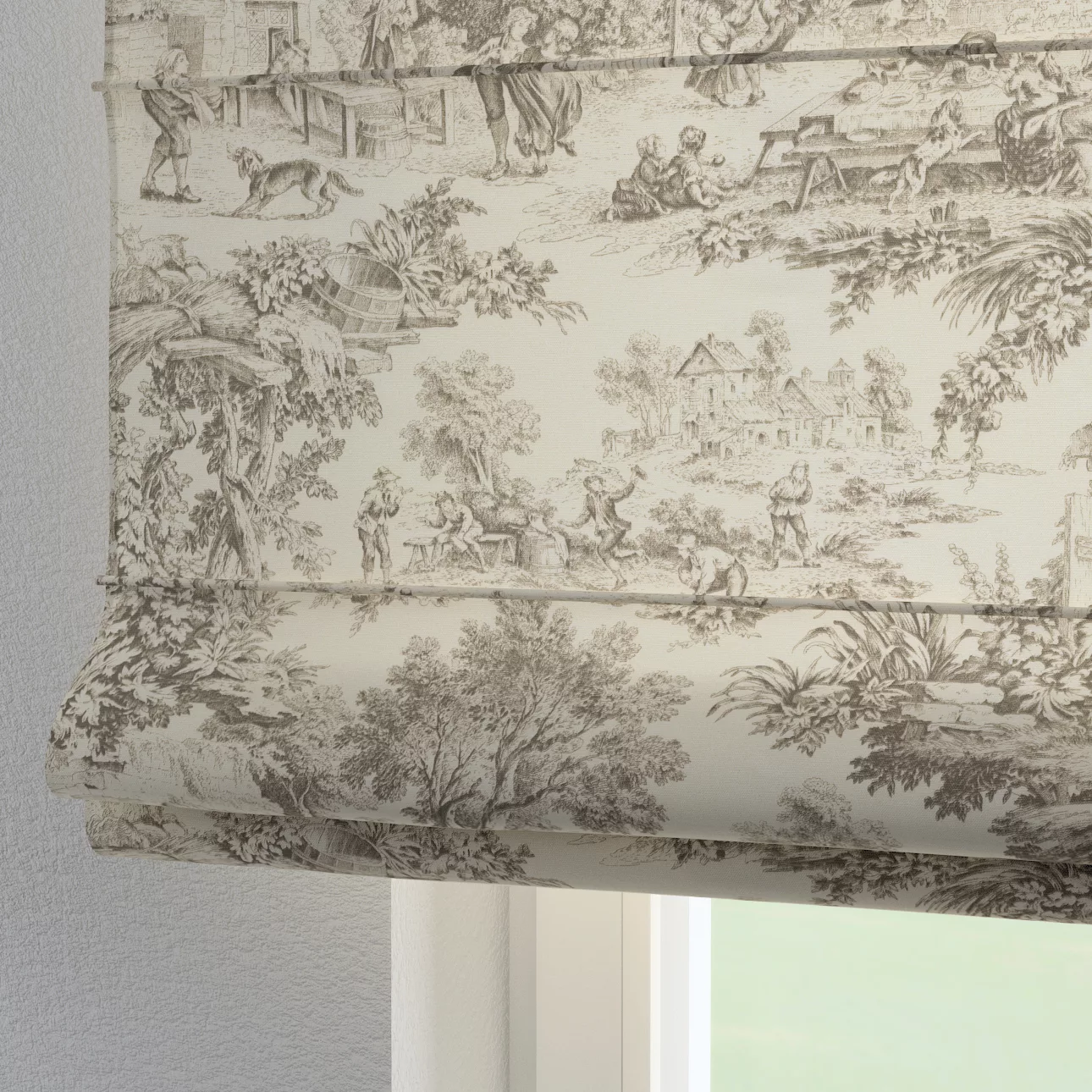 Dekoria Raffrollo Torino, ecru-beige, 120 x 150 cm günstig online kaufen