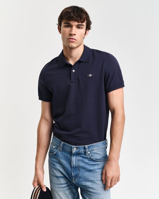 Gant Poloshirt "REG CONTRAST PIQUE SS RUGGER", mit kontrastfarbenen Einsätz günstig online kaufen