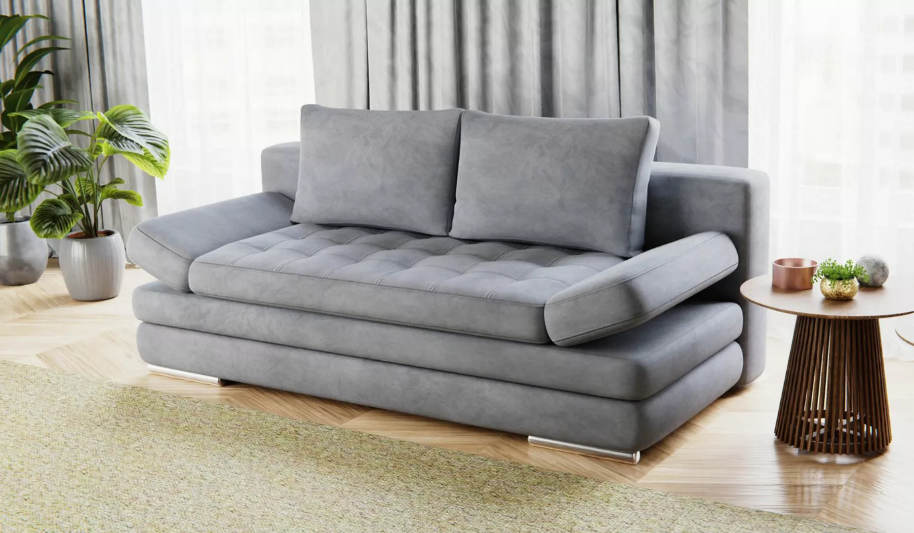 Hygger Möbelhaus Schlafsofa Barni Sofa mit Bettfunktion 202х145 см, Inkl. A günstig online kaufen