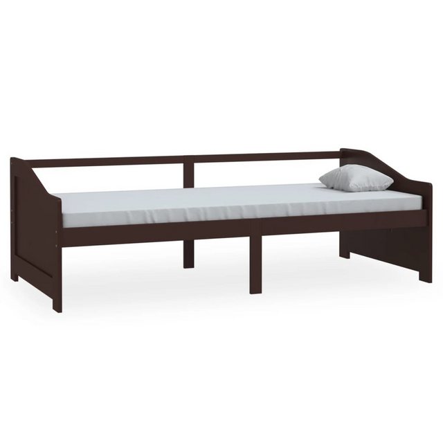 vidaXL Bett Tagesbett 3-Sitzer Dunkelbraun Massivholz Kiefer 90x200 cm günstig online kaufen