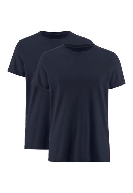 Hessnatur T-Shirt Basic im 2er-Pack aus reiner Bio-Baumwolle (2-tlg) günstig online kaufen