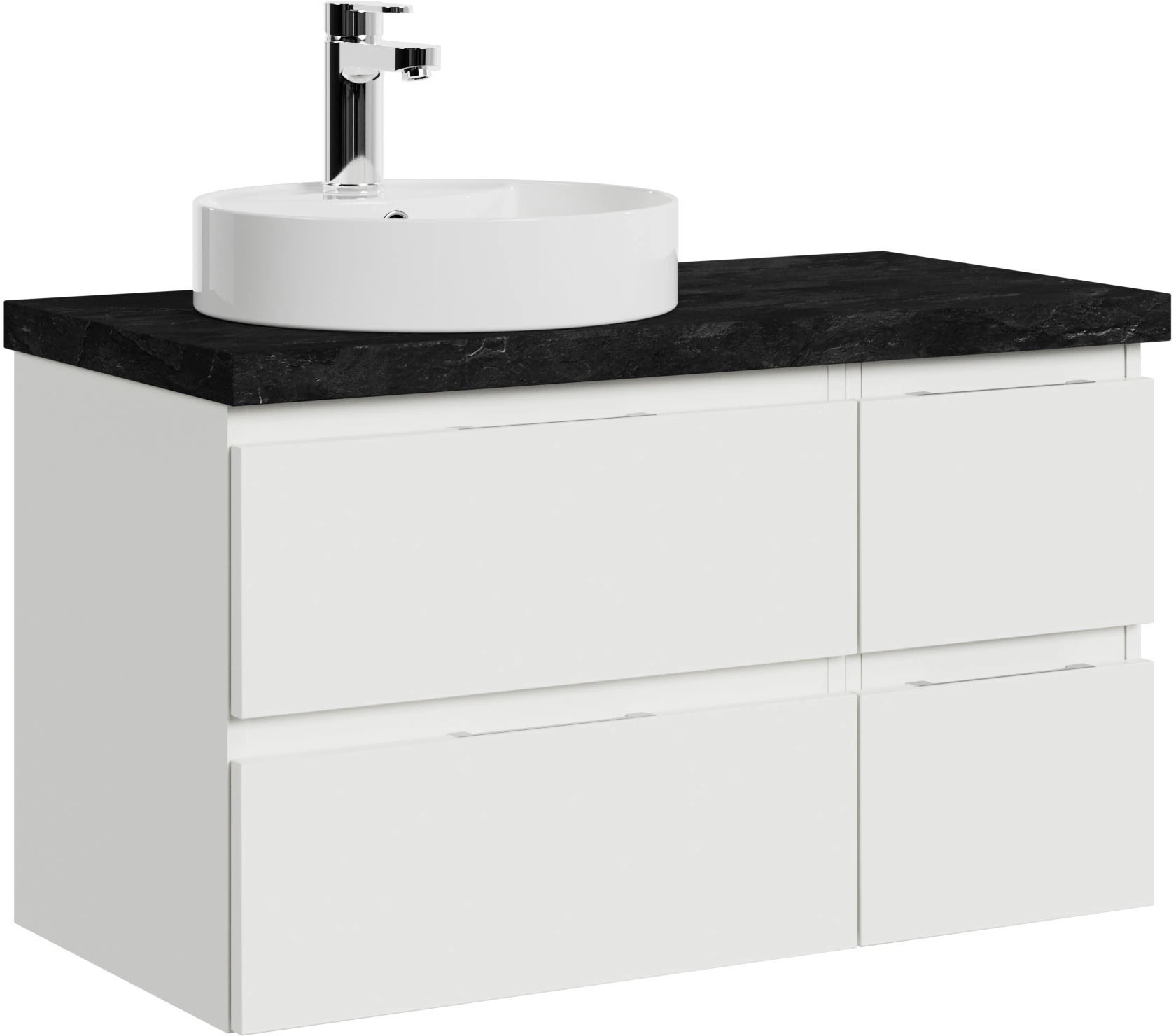 Saphir Waschtisch »Serie 4035 Keramik-Aufsatzbecken mit Unterschrank, 88 cm günstig online kaufen