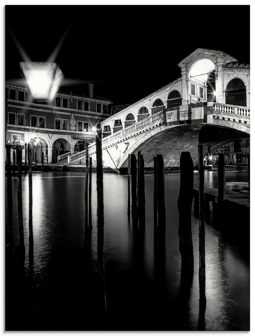 Artland Glasbild »Venedig Canal Grande & Rialto Brücke I«, Brücken, (1 St.) günstig online kaufen