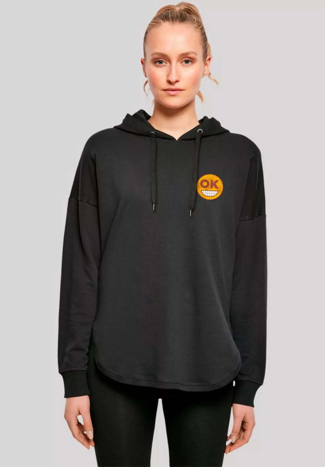 emoji couture Hoodie Smiling furry yellow face OK eyes Premium Qualität günstig online kaufen