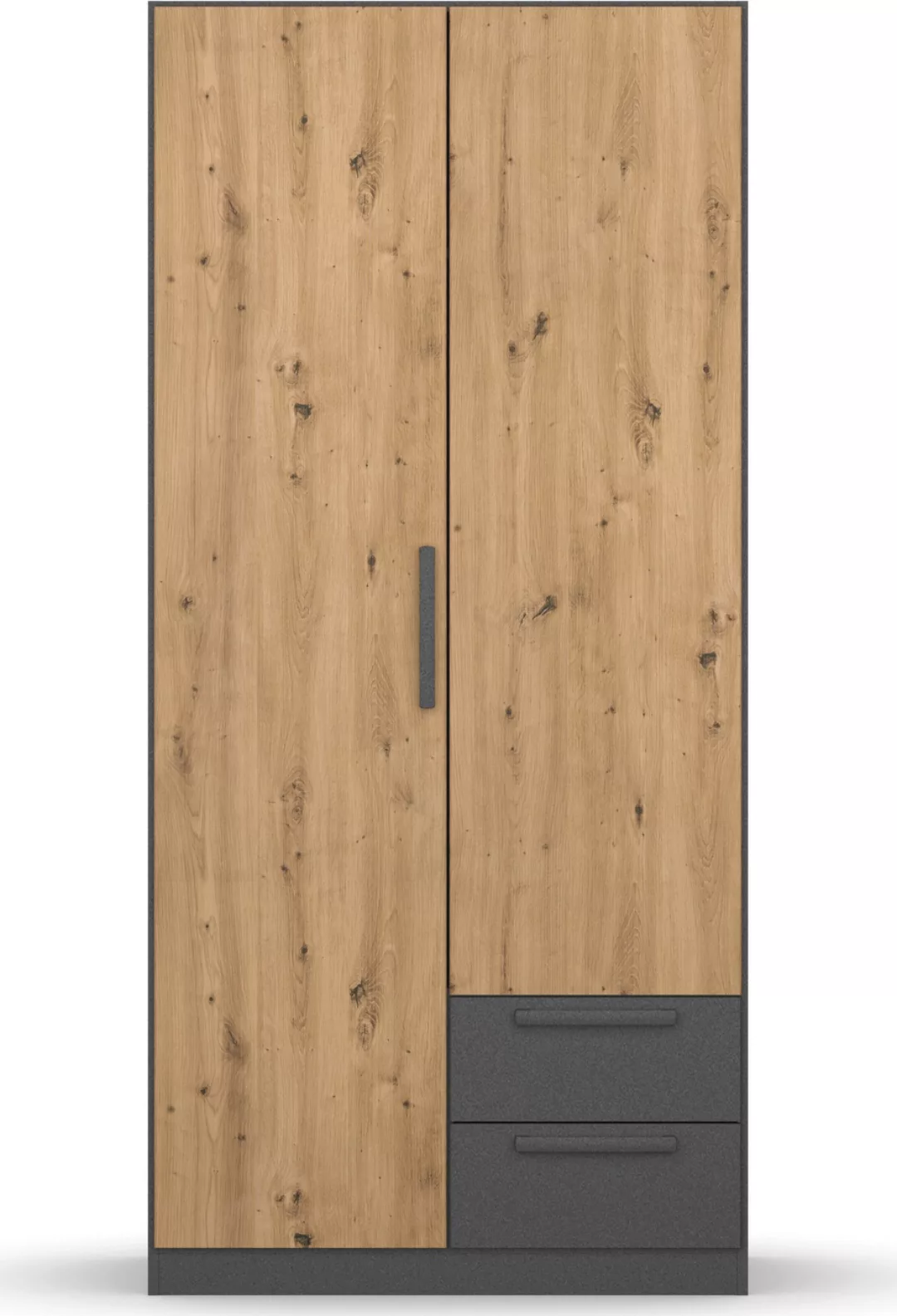 rauch Drehtürenschrank "StyleUp", Typ Dark & Wood mit trendigen farblich ab günstig online kaufen