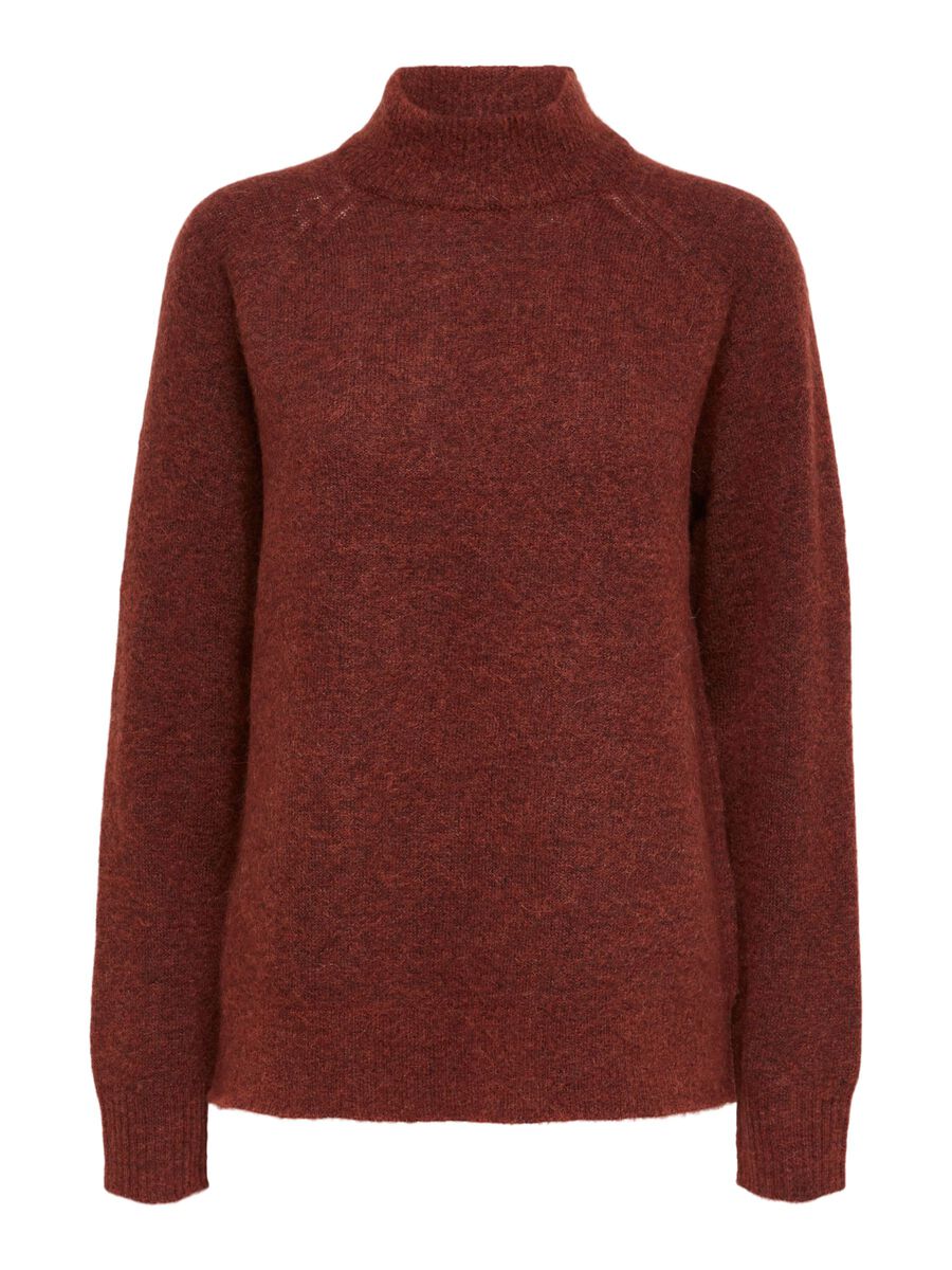 SELECTED Alpakamix Pullover Damen Rot günstig online kaufen
