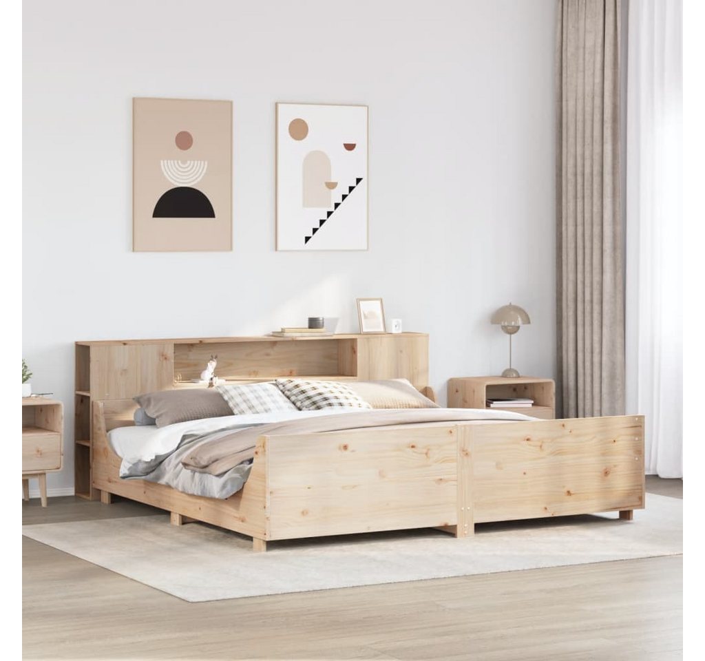 vidaXL Bett, Massivholzbett ohne Matratze 200x200 cm Kiefer günstig online kaufen