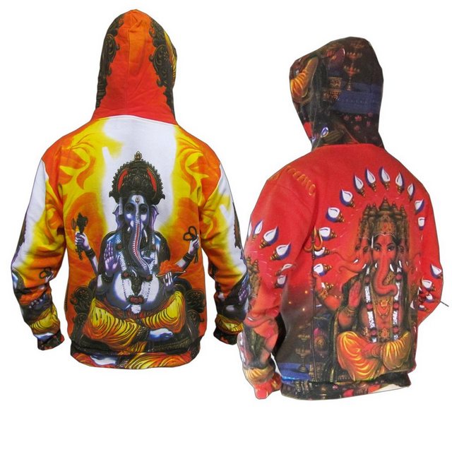 PANASIAM Wolljacke Kapuzenjacke "Ganesha günstig online kaufen