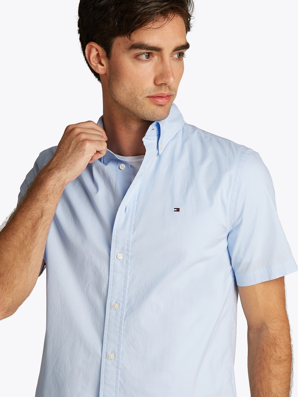 Tommy Hilfiger Kurzarmhemd "FLEX POPLIN SOLID S/S SHIRT" günstig online kaufen