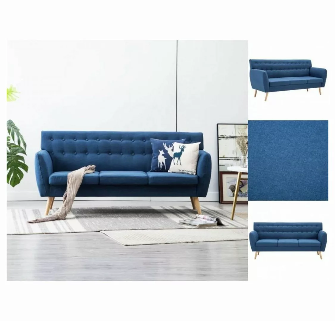 3-sitzer-sofa Stoffbezug 172x70x82 Cm Blau günstig online kaufen