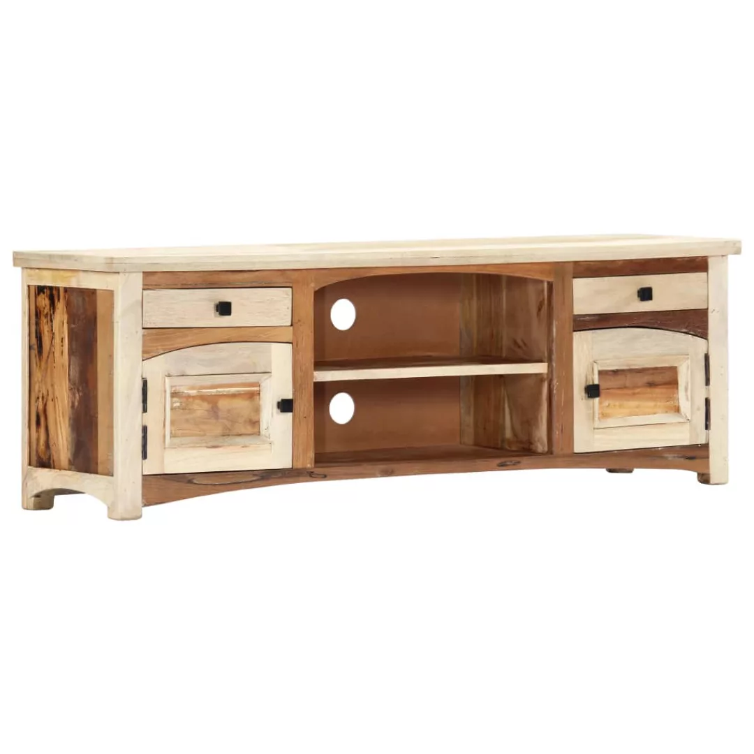 Tv-schrank 120x30x40 Cm Altholz Massiv günstig online kaufen