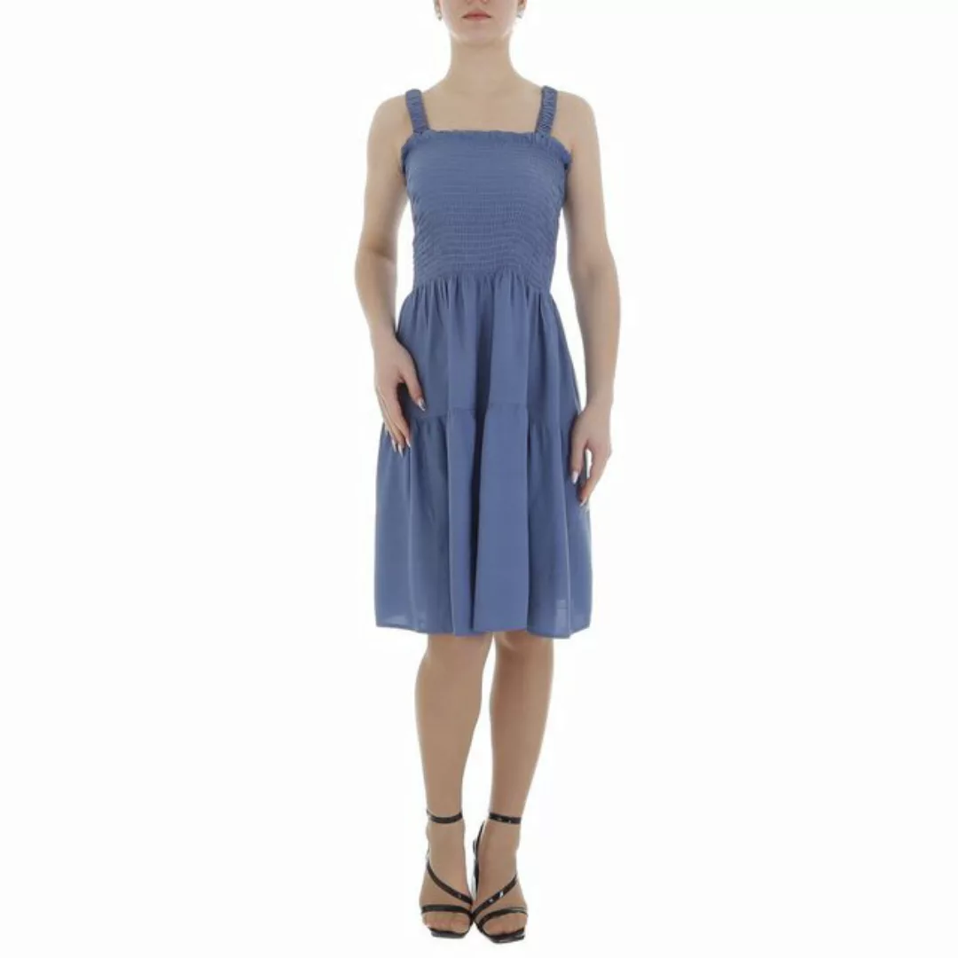 Ital-Design Sommerkleid Damen Freizeit (85941315) Volants Sommerkleid in Bl günstig online kaufen