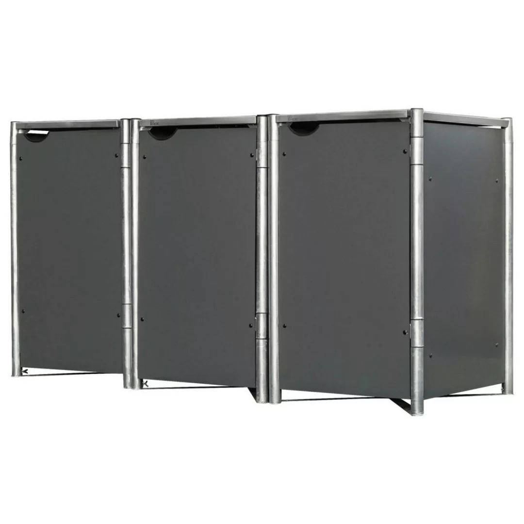 Hide Mülltonnenbox 3x 240 Liter grau B/H/T: ca. 209x115x81 cm günstig online kaufen