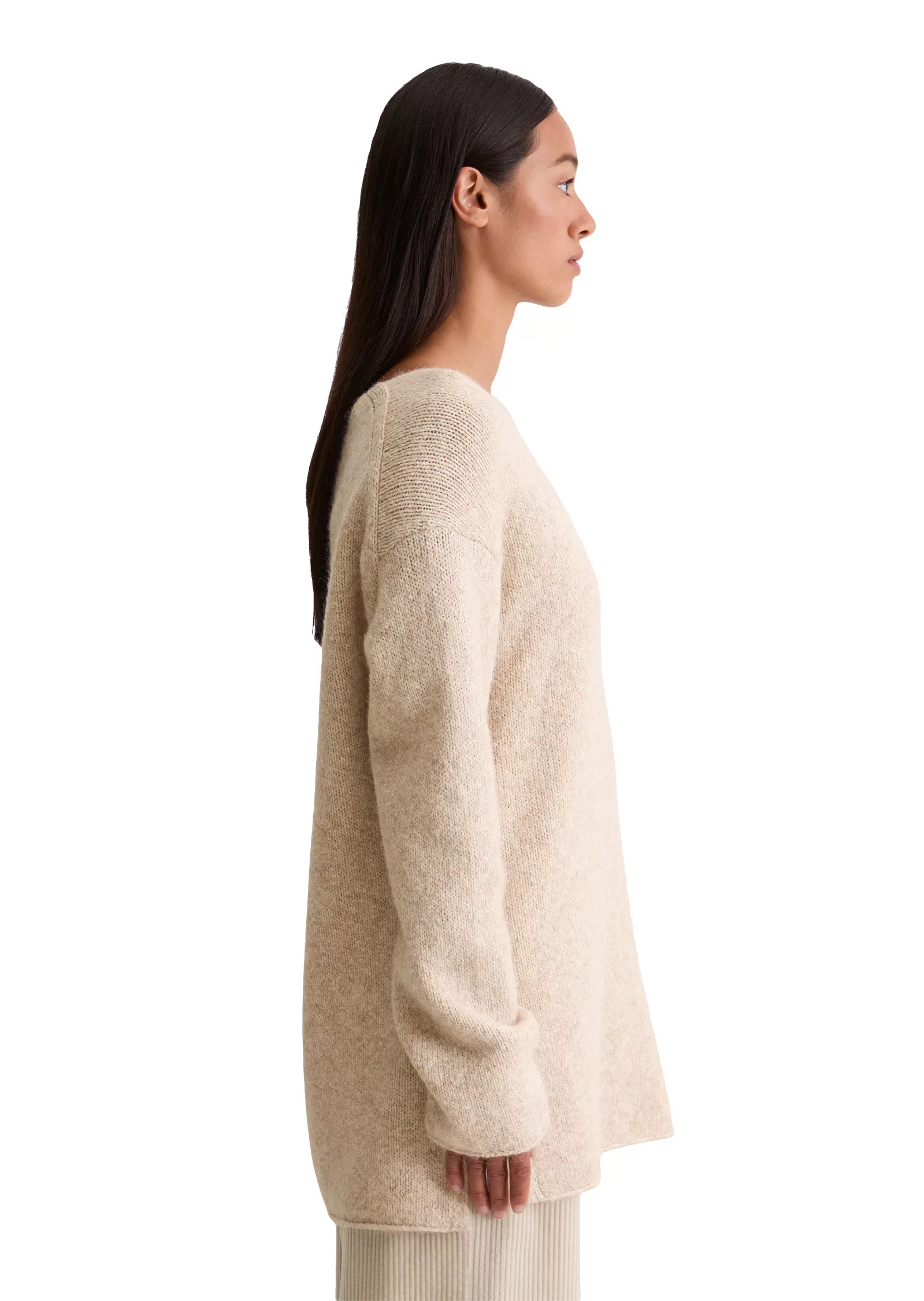 Marc OPolo Strickpullover "aus Bio-Baumwolle-Alpaka-Schurwolle-Mix" günstig online kaufen