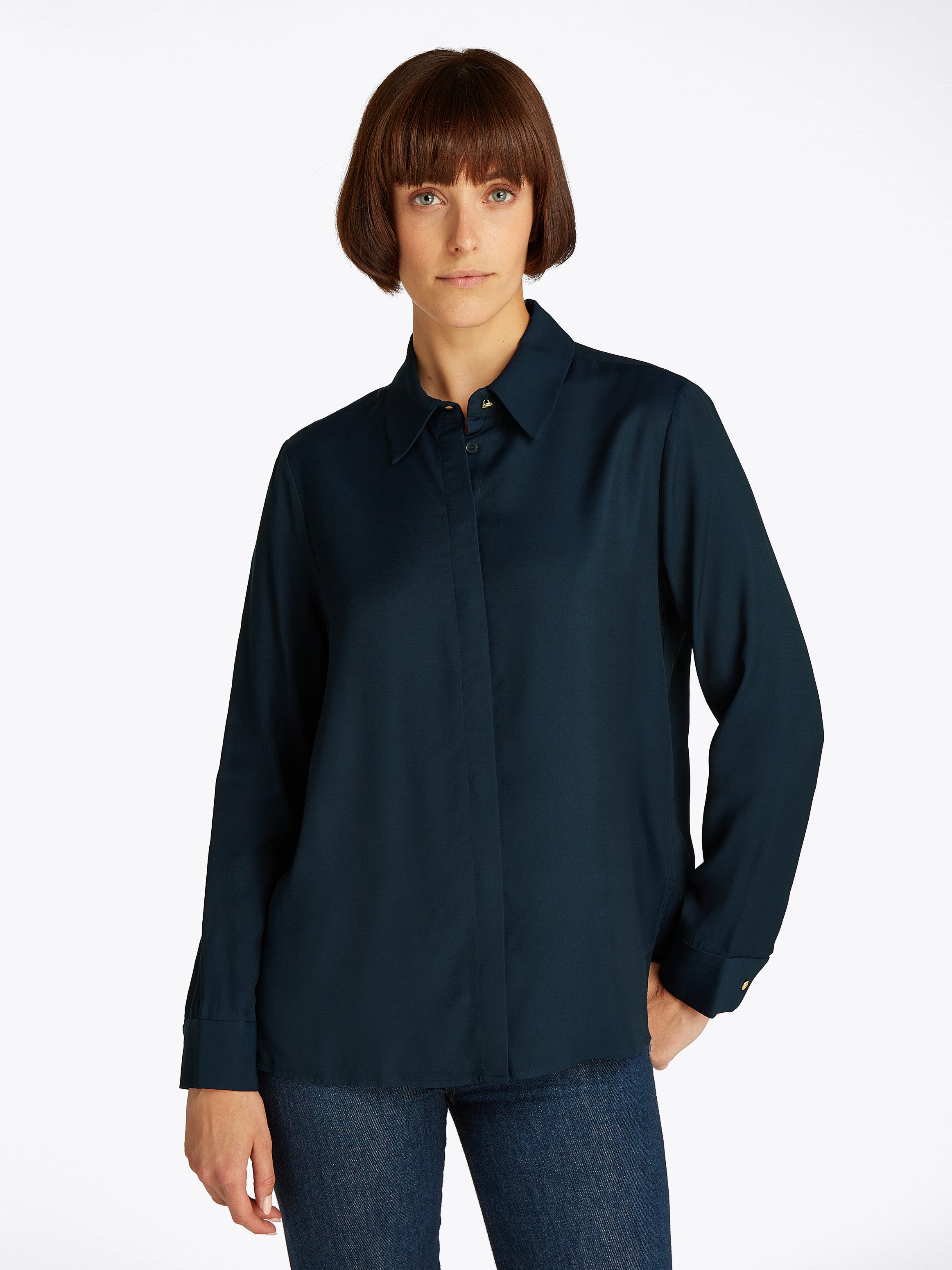 Tommy Hilfiger Hemdbluse SOFT VISCOSE REGULAR günstig online kaufen