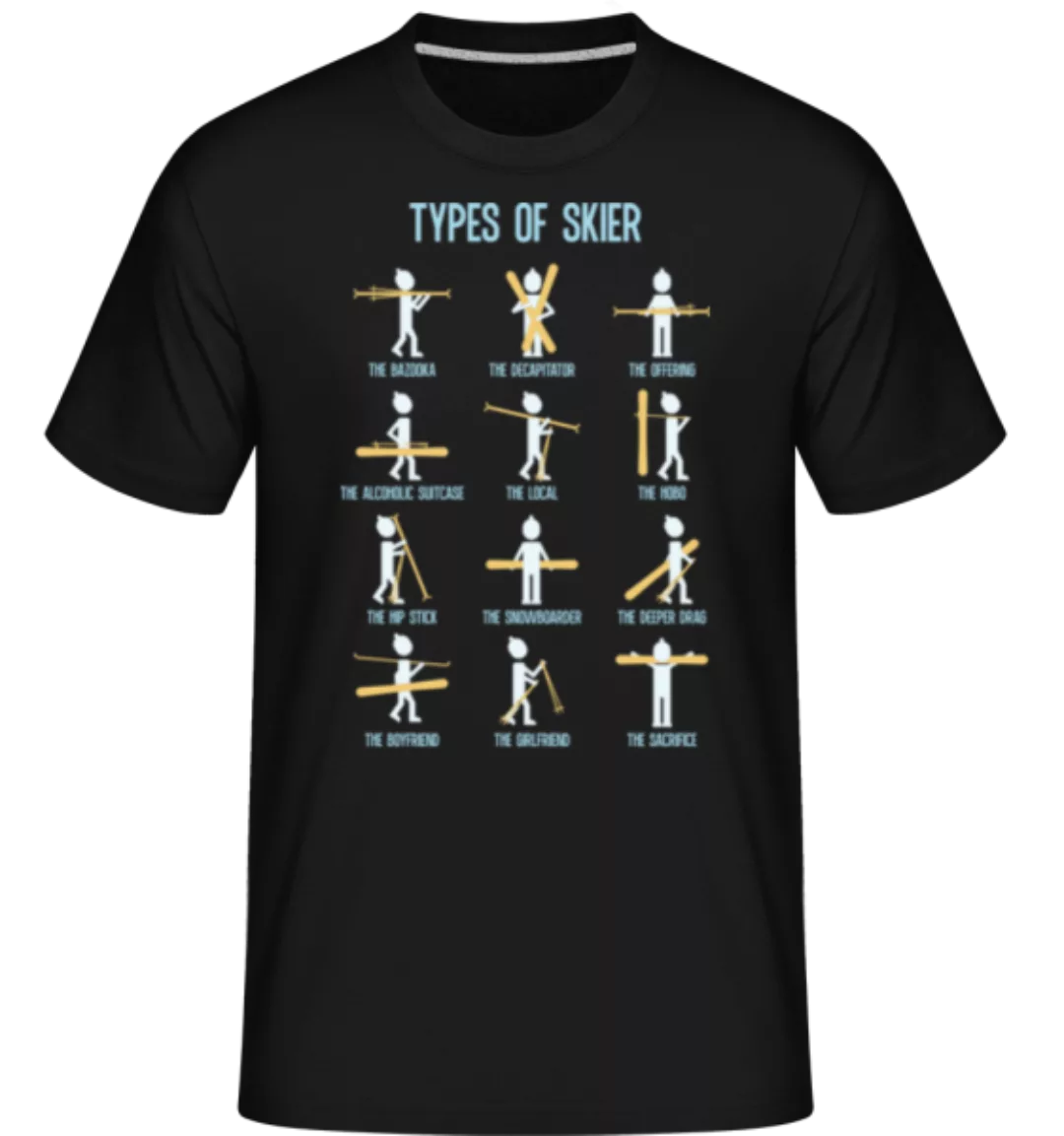 Types Of Skier · Shirtinator Männer T-Shirt günstig online kaufen