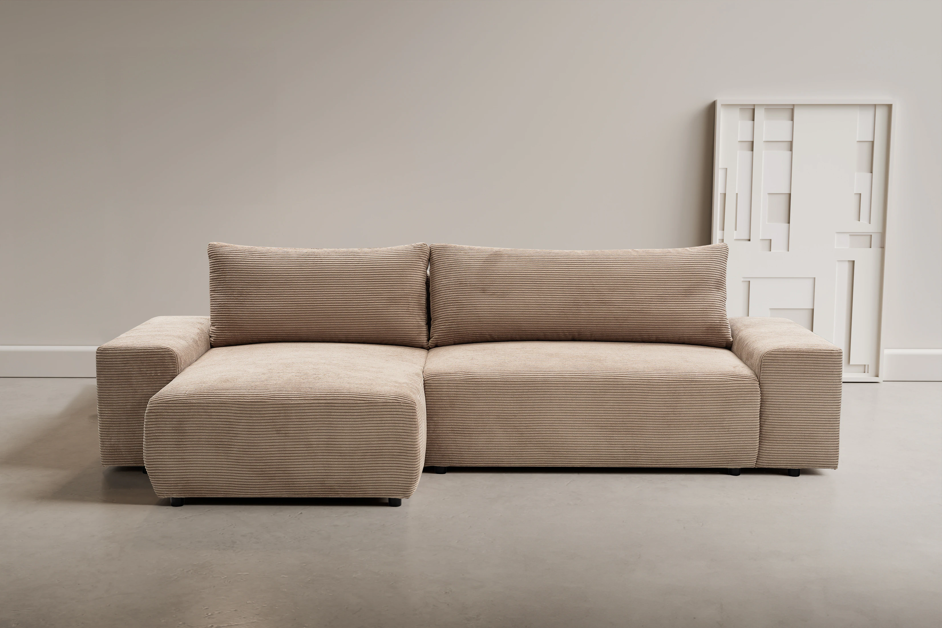 WERK2 Ecksofa "Amsterdam", Design Ecksofa mit hohem Komfort, Schlaffunktion günstig online kaufen