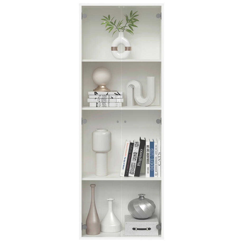 Vitrine  weiß B/H/T: ca. 61x171x33 cm günstig online kaufen