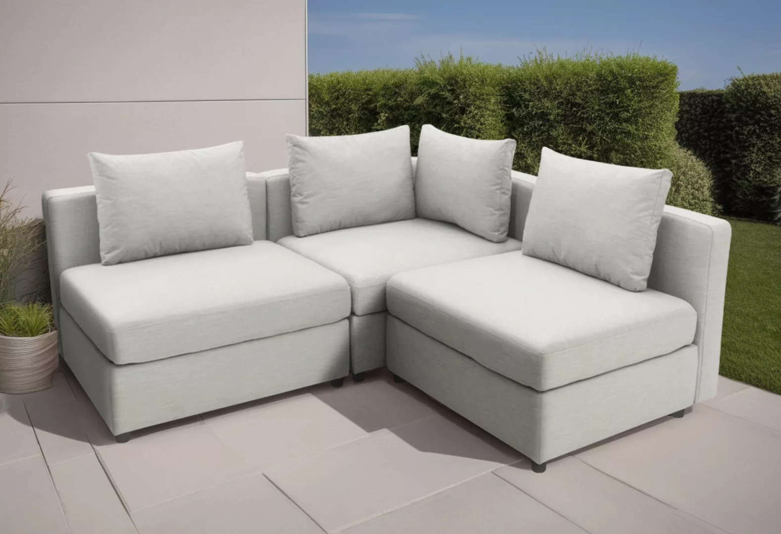 DOMO collection Ecksofa "Solskin, individuell erweiterbar/kombinierbar L-Fo günstig online kaufen