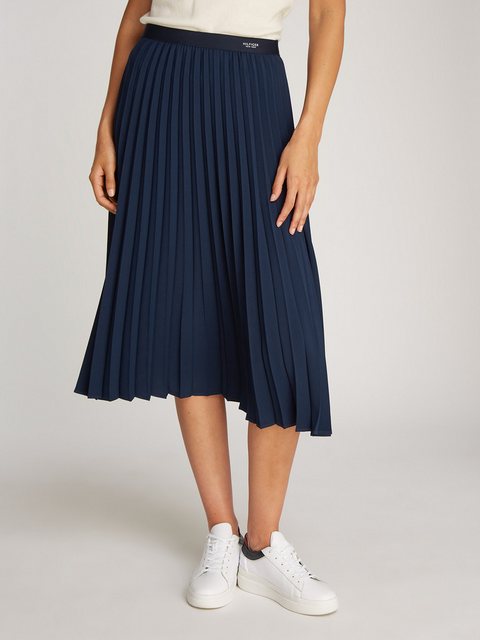 Tommy Hilfiger Plisseerock FLUID PLEATED PULL ON MIDI SKIRT mit rundum Falt günstig online kaufen