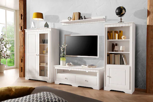 Home affaire Wohnwand "Pöhl", (4 St.), Highboard, Lowboard, Regal und Wandb günstig online kaufen