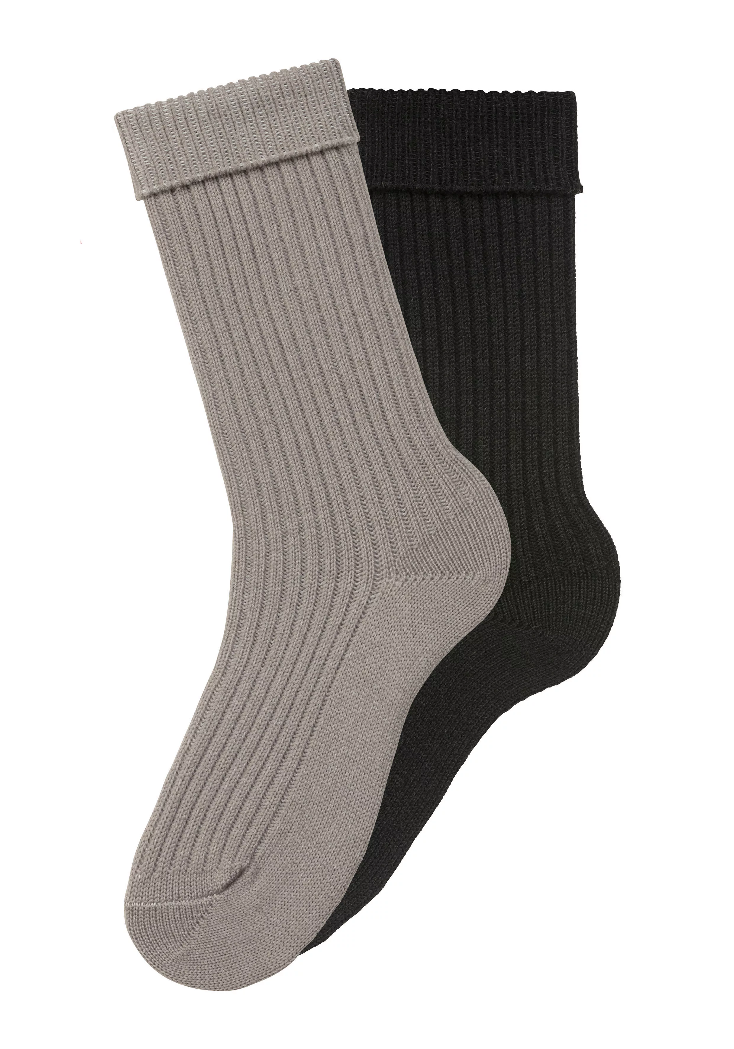Lavana Socken, (2 Paar), in modischem Rippstrick günstig online kaufen