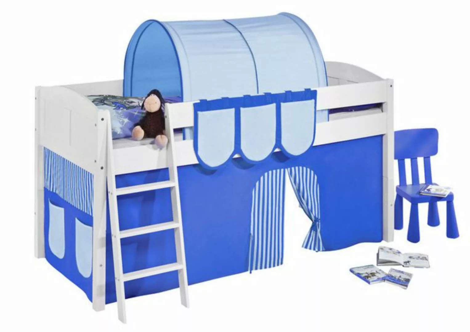 Lilokids Hochbett Spielbett IDA 4106 - Teilbares Systemhochbett - weiß - mi günstig online kaufen