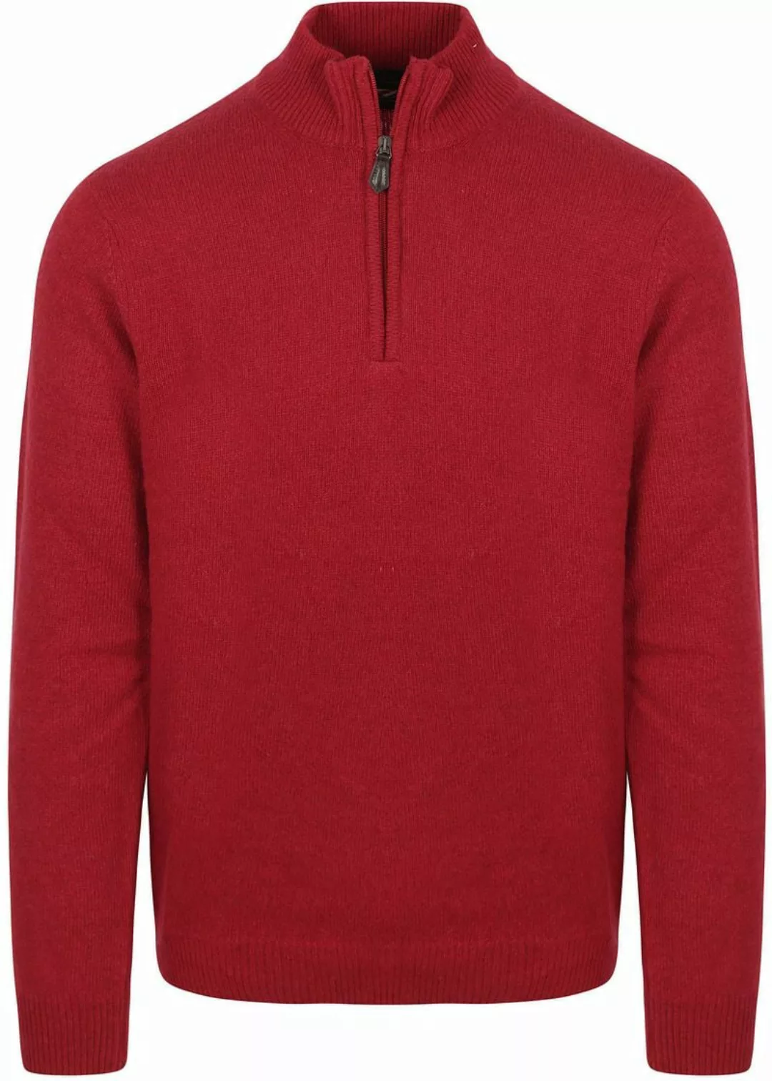 Suitable Half Zip Pullover Lambswool Rot - Größe XL günstig online kaufen