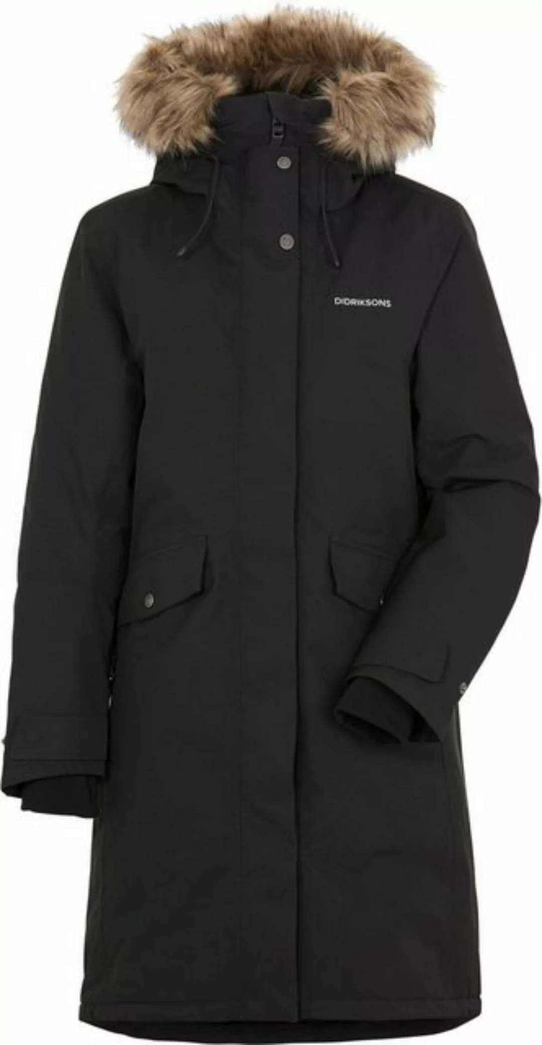 Didriksons Langmantel ERIKA WNS PARKA 3 BLACK günstig online kaufen