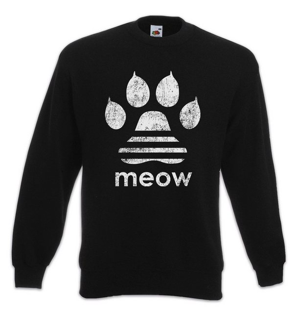 Urban Backwoods Sweatshirt Meow Sweatshirt Miau Katze Katzen Liebhaber Lieb günstig online kaufen