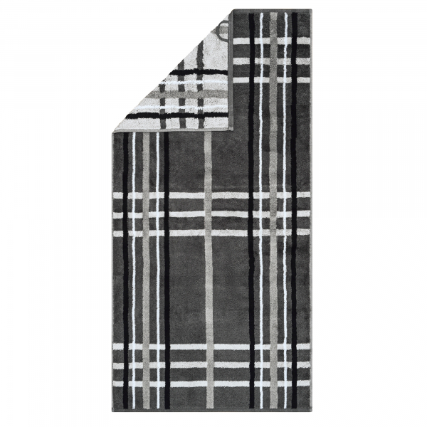 Cawö Handtücher Noblesse Check 1089 - Farbe: anthrazit - 77 - Handtuch 50x1 günstig online kaufen